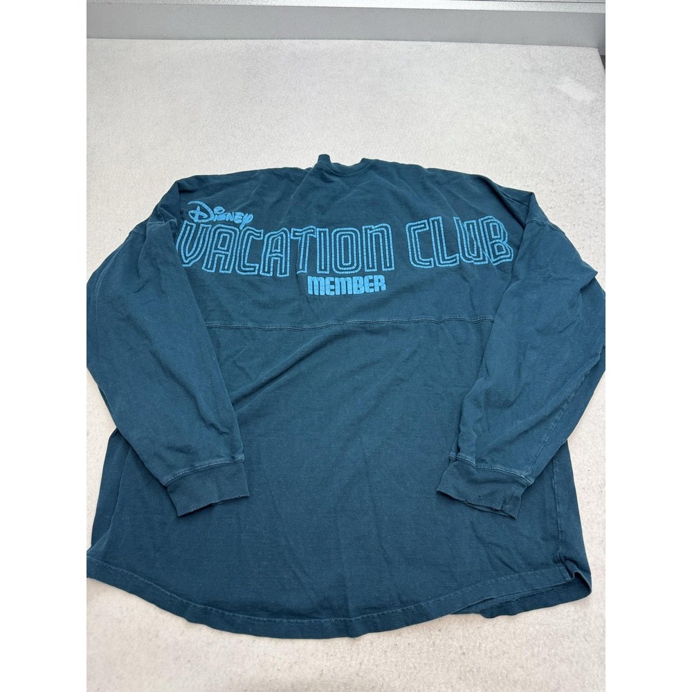 Disney Vacation Club Spirit Jersey Shirt Mens XL Blue Long Sleeve Graphic Mickey